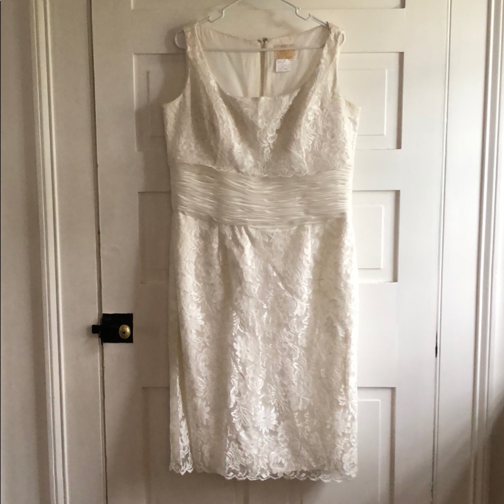 Formal White Lace Dress